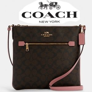 Coach Rowan File Bag In True Pink